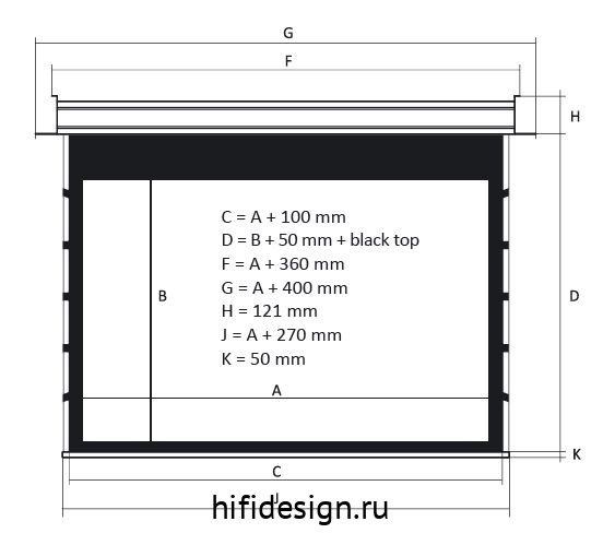 ����� kauber inceiling tensioned bt cinema 131"