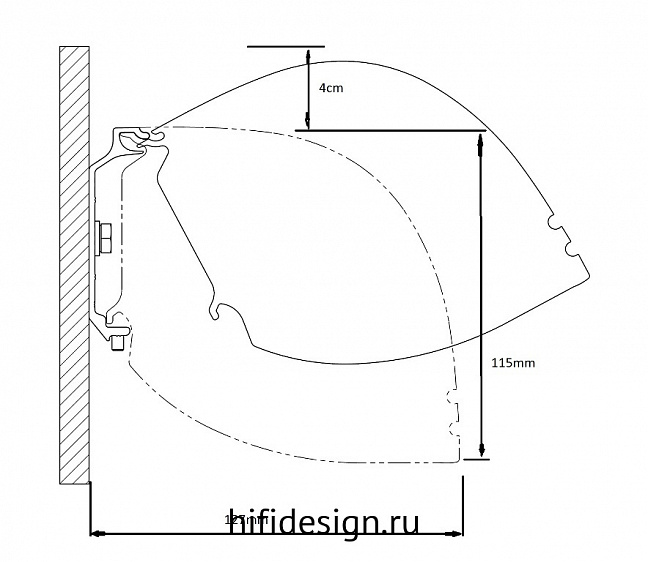 ����� kauber red label tensioned bt cinema 86" gray pro